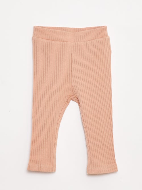 Setje met T-shirt + legging met ribbeltextuur - 2-delig - Kiabi