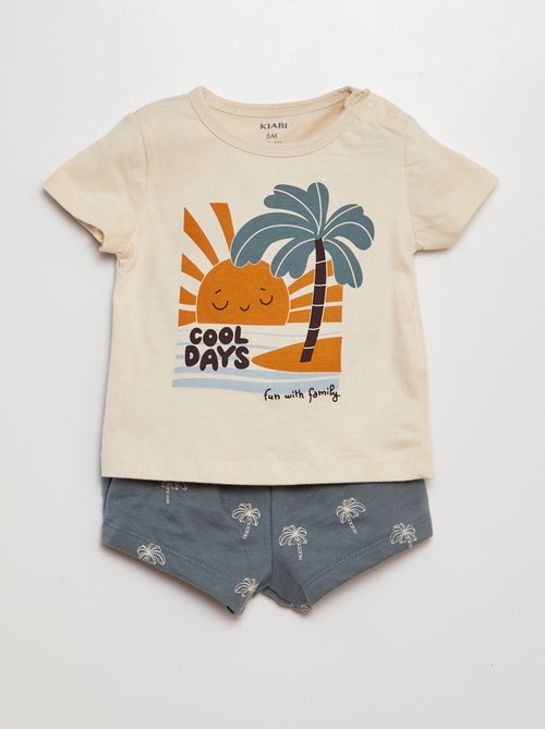 Setje met T-shirt + short - 2-delig - Kiabi
