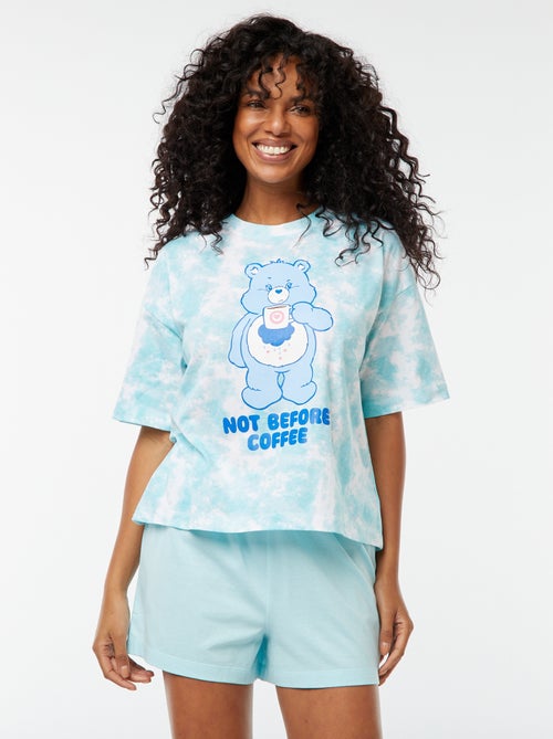 Setje met T-shirt + short met troetelbeertjesprint - 2-delig - Kiabi