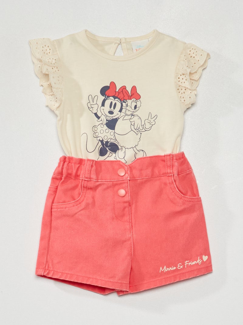 Setje 'Minnie' & 'Daisy' - 2-delig ROZE/BEIGE - Kiabi