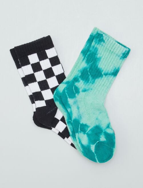 Setje sokken met print - 2 paar - Kiabi