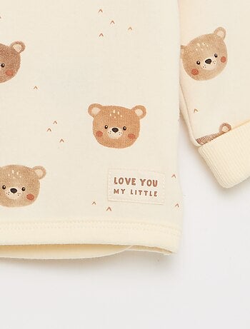 Setje: sweater + broek van joggingstof - 2-delig