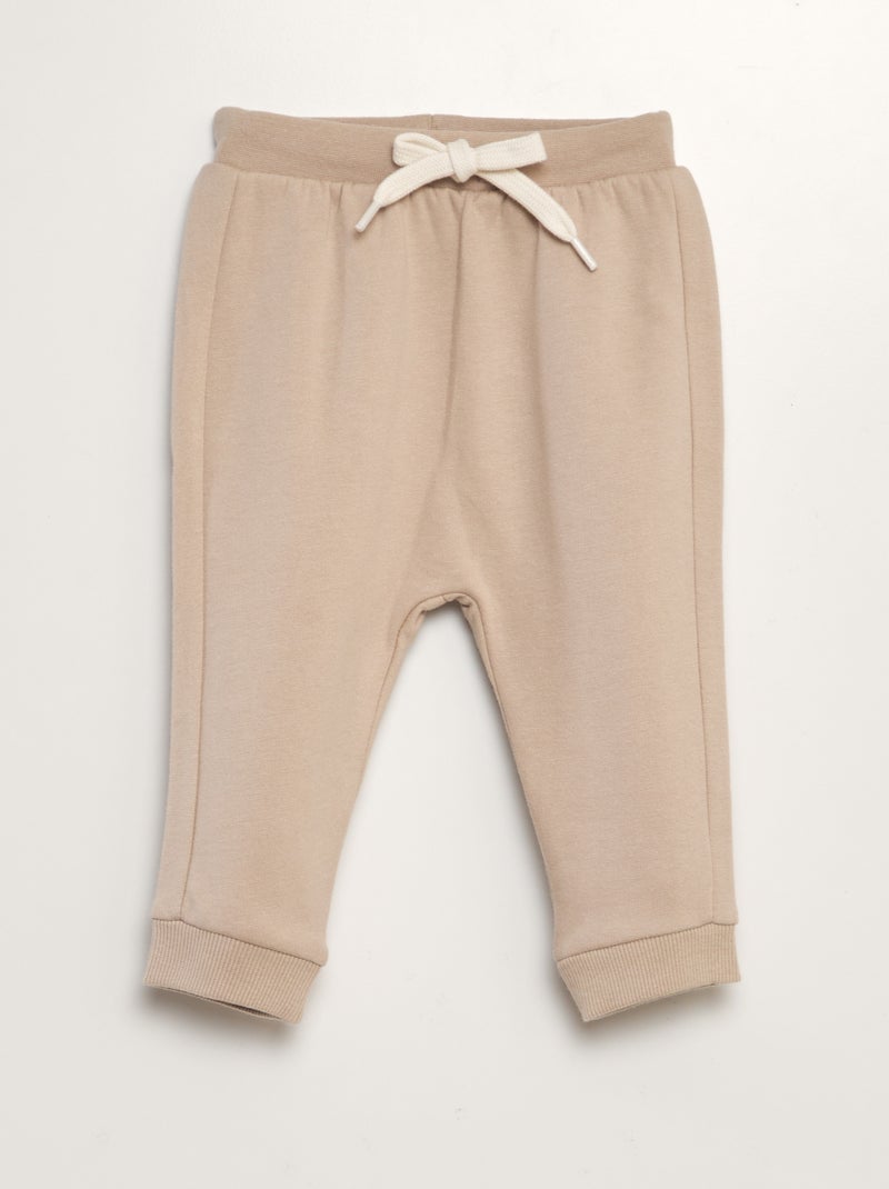 Setje: sweater + joggingbroek - 2-delig BIEGE - Kiabi