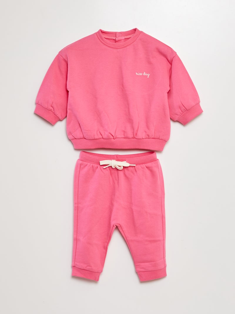 Setje: sweater + joggingbroek - 2-delig ROSE - Kiabi