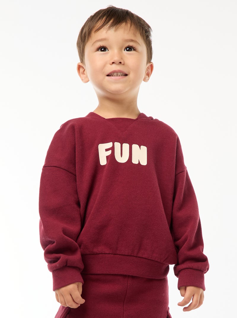 Setje: sweater + joggingbroekje Rood - Kiabi