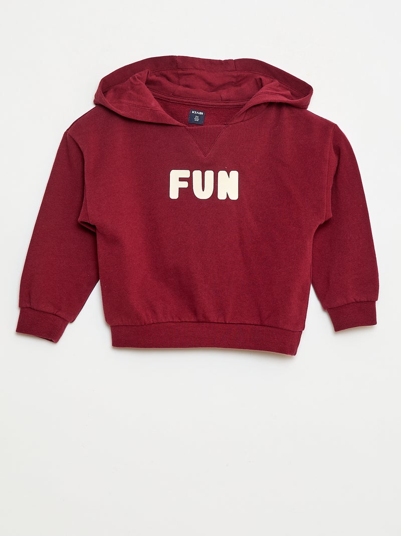 Setje: sweater + joggingbroekje Rood - Kiabi