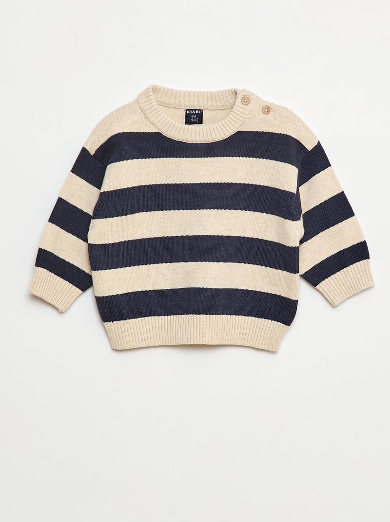 Setje truien met lange mouwen - 2-delig Blauw - Kiabi