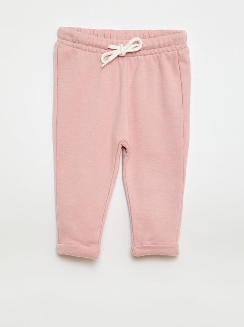 Setje van 2 joggingbroeken van french terry - Kiabi