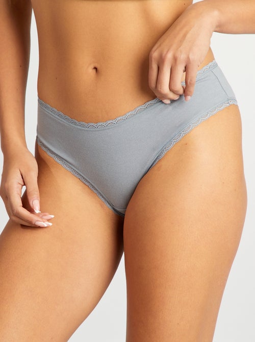 Setje van 2 katoenen hipsters - Kiabi