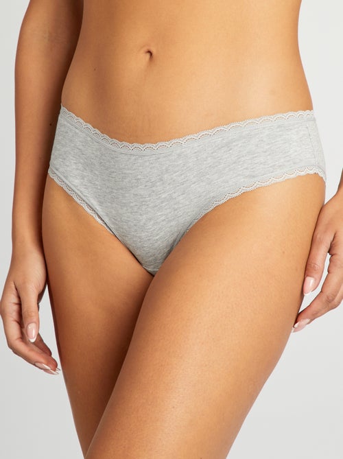 Setje van 2 katoenen hipsters - Kiabi