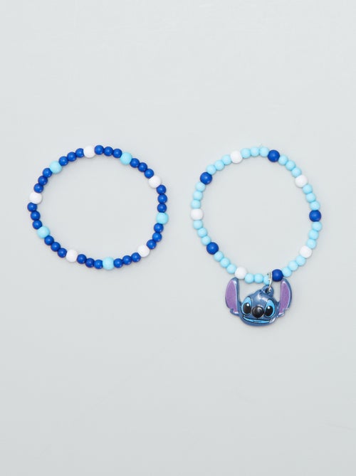 Setje van 2 kralenarmbandjes 'Stitch' - Kiabi