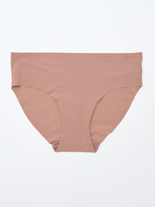 Setje van 2 onzichtbare slips in microvezel - Kiabi