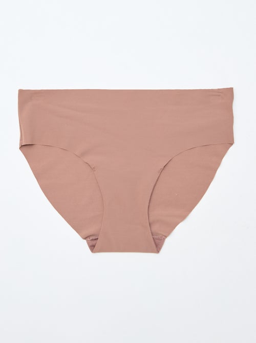 Setje van 2 onzichtbare slips in microvezel - Kiabi