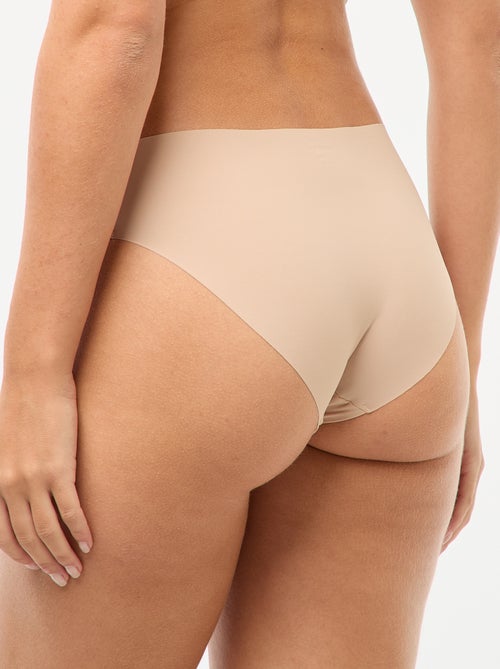 Setje van 2 onzichtbare slips in microvezel - Kiabi