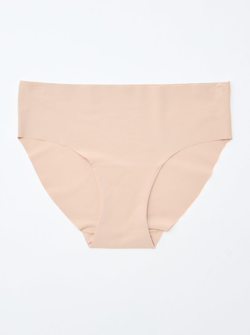 Setje van 2 onzichtbare slips in microvezel Rose - Kiabi