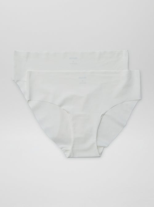 Setje van 2 onzichtbare slips in microvezel - Kiabi
