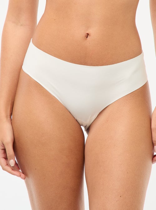 Setje van 2 onzichtbare slips in microvezel - Kiabi