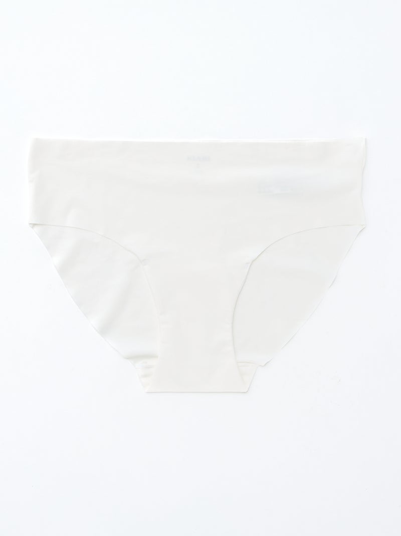Setje van 2 onzichtbare slips in microvezel Wit - Kiabi
