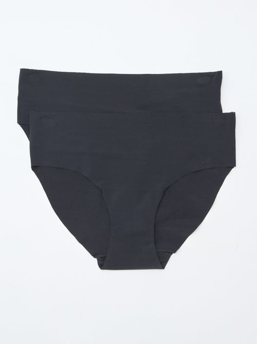 Setje van 2 onzichtbare slips in microvezel - Kiabi