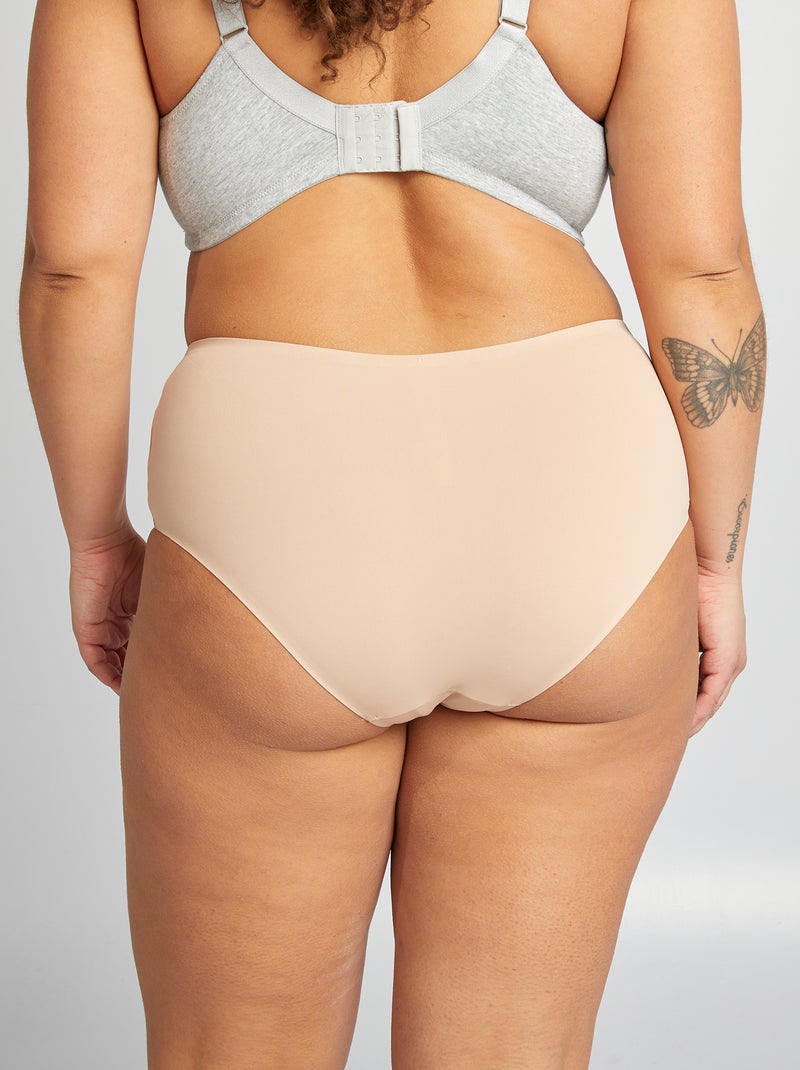 Setje van 2 onzichtbare slips met hoge taille ROSE - Kiabi