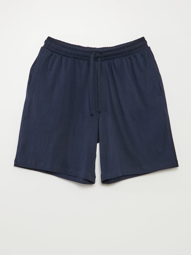 Setje van 2 pyjamashorts ZWART - Kiabi