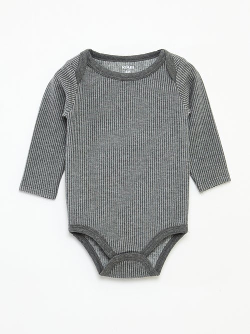 Setje van 2 rompertjes van thermoregulerende tricot - Kiabi