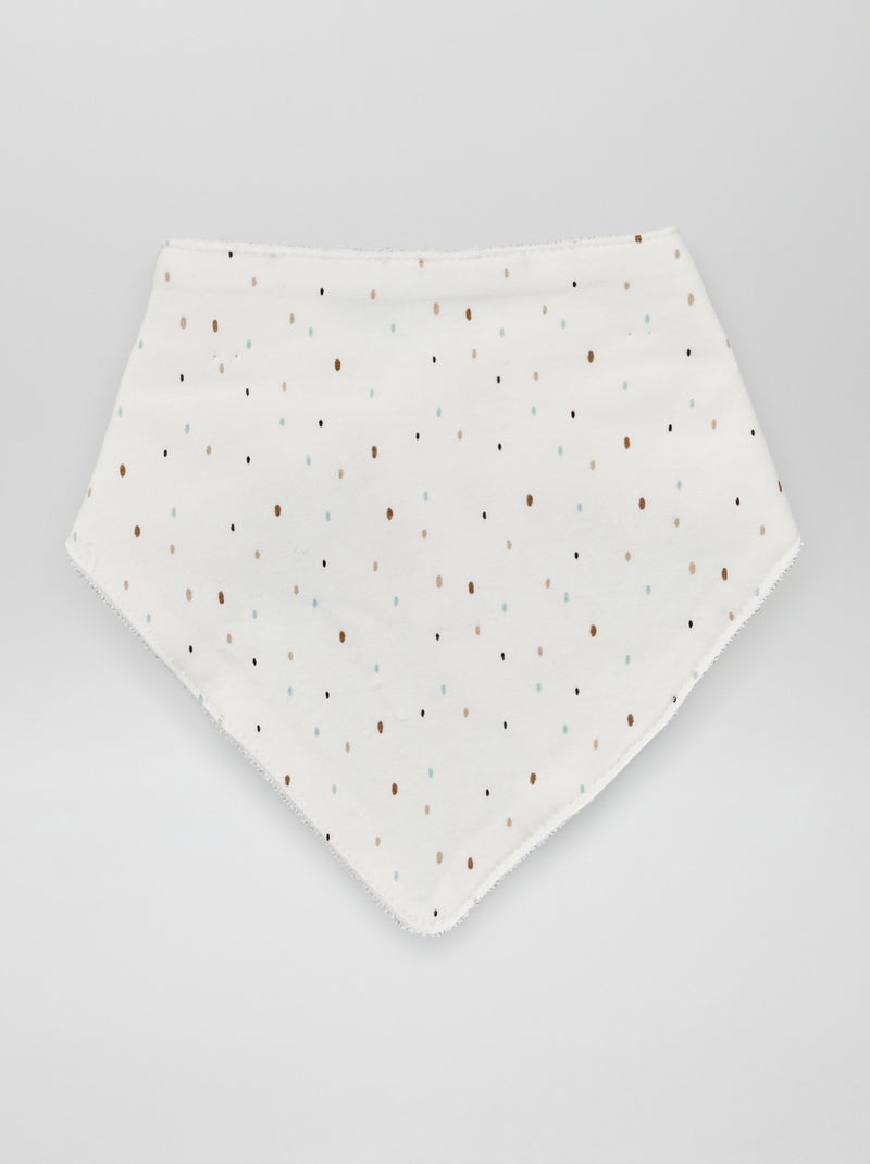 Setje van 3 driehoekige slabbetjes BRUIN - Kiabi