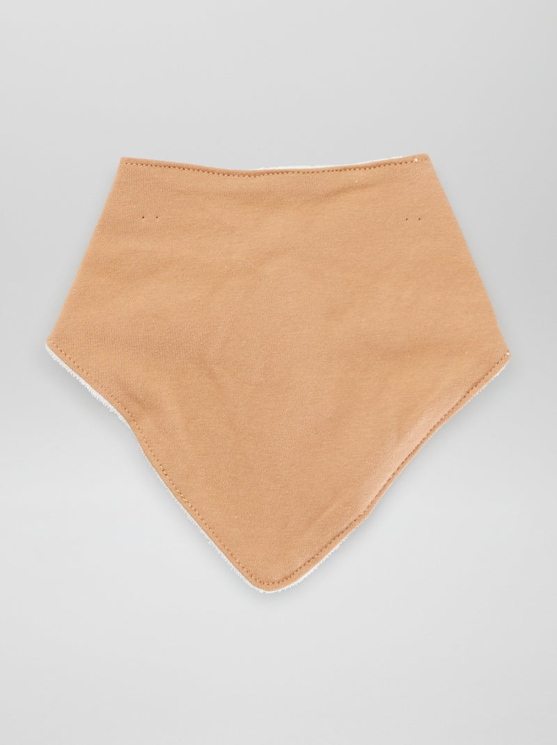 Setje van 3 driehoekige slabbetjes BRUIN - Kiabi
