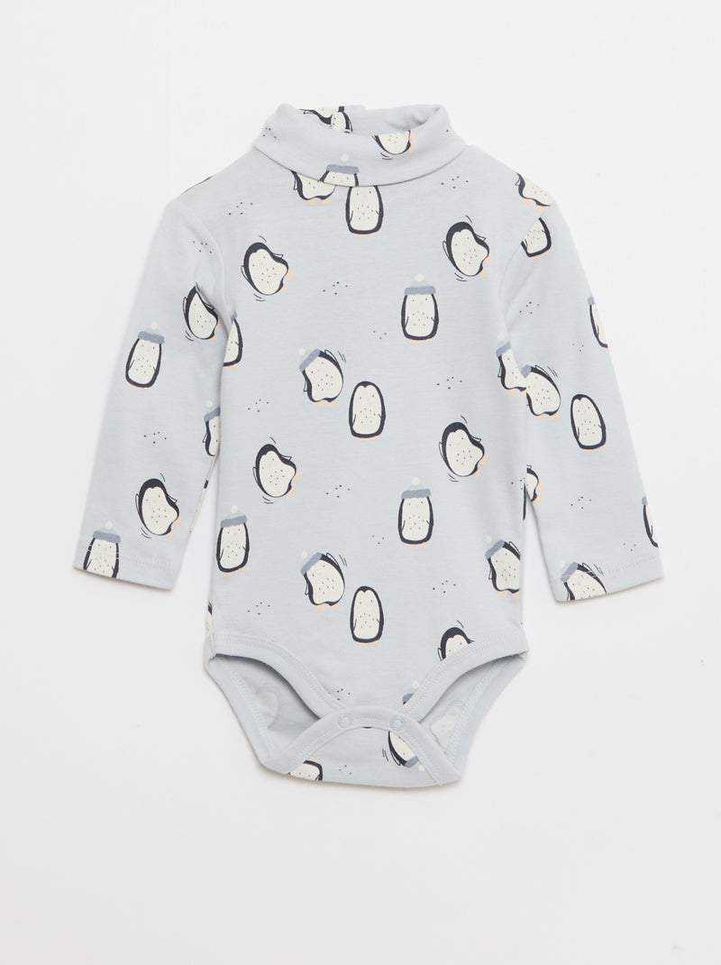 Setje van 6 duurzame rompertjes Blauw - Kiabi