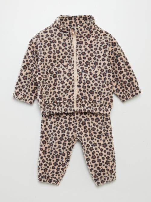Setje van fleece - sweater + broek - 2-delig - Kiabi