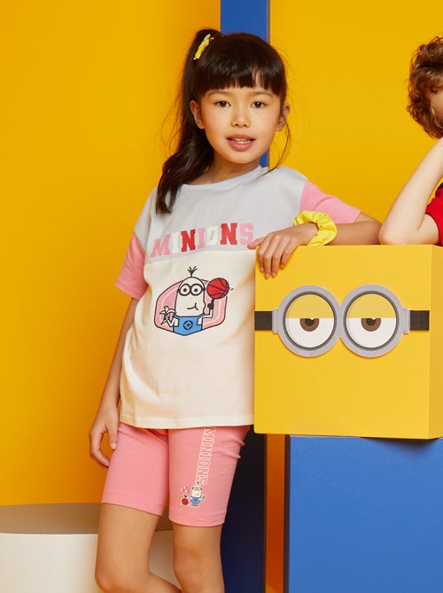 Setje van jersey met 'The Minions'-print - 2-delig - Kiabi