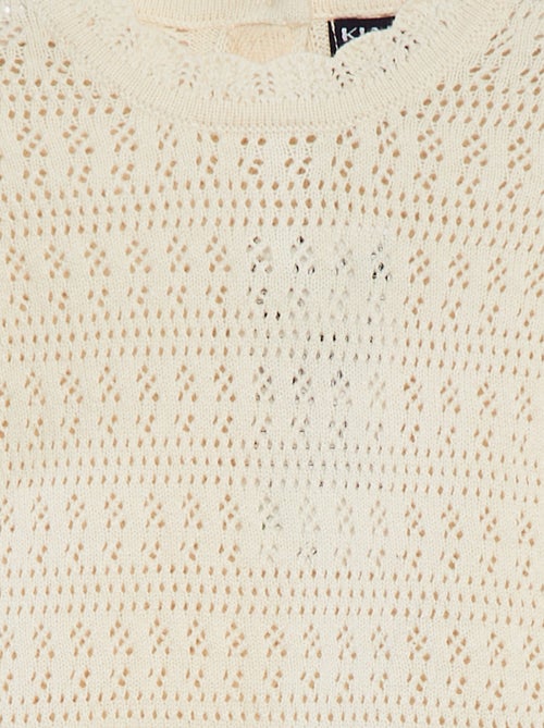 Setje van tricot - T-shirt + short + haarband - 3-delig - Kiabi