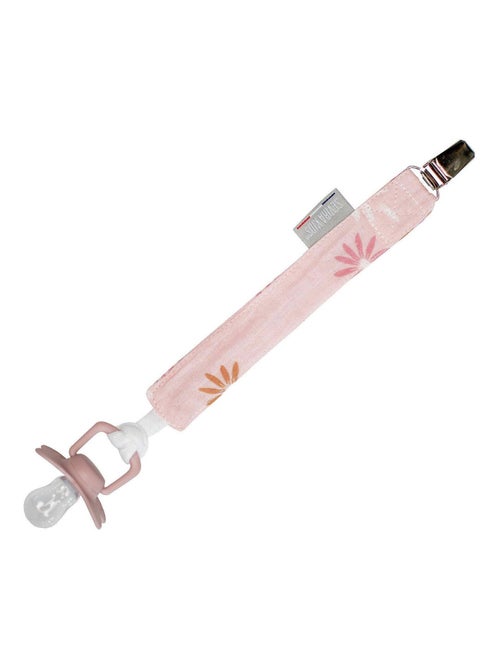 Sevira kids | attache tétine  en gaze de coton rosella - Kiabi
