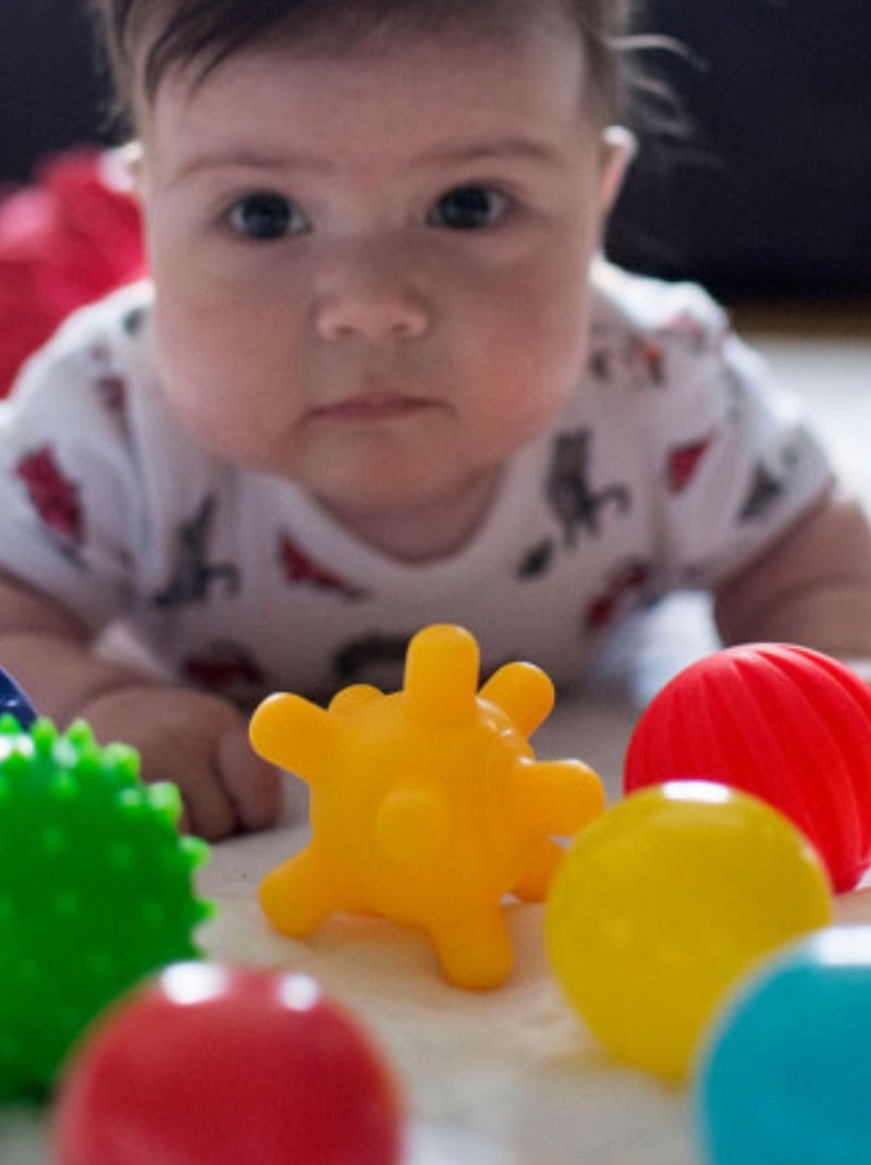 Sevira kids | balles sensorielles montessori – coffret de 5 dès la naissance Multicolore - Kiabi