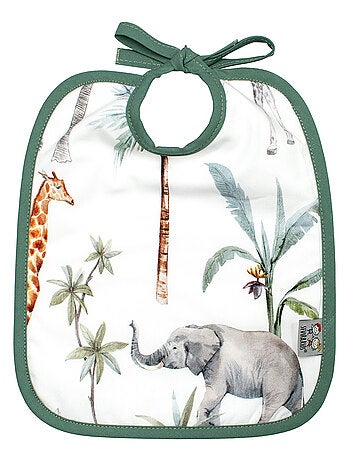 Sevira kids | bavoir à nouer en coton et bambou safari