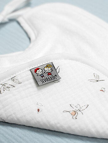 Sevira kids | bavoir à nouer en gaze de coton melody
