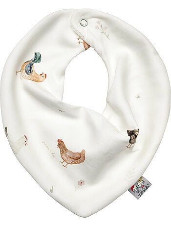 Sevira kids | bavoir bandana en coton gallina