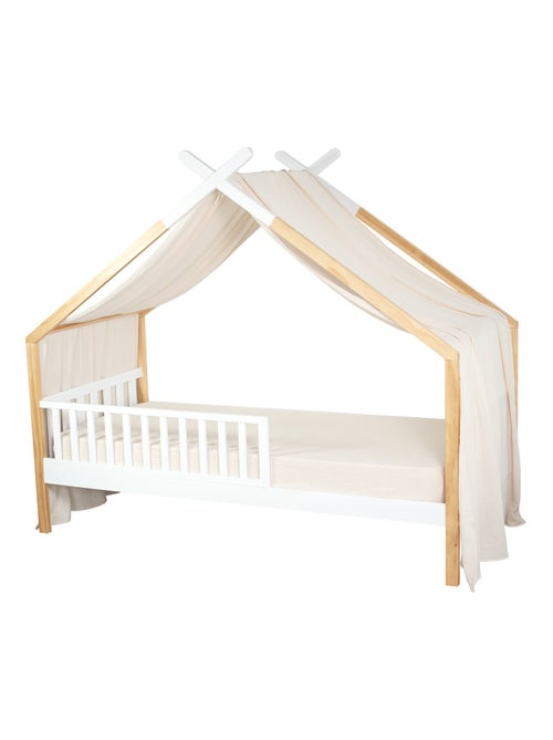 Sevira kids | ciel de lit cabane toile en gaze de coton jeanne 420 x 130 cm - Kiabi