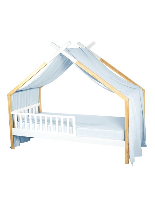 Sevira kids | ciel de lit cabane toile en gaze de coton jeanne 420 x 130 cm - Kiabi