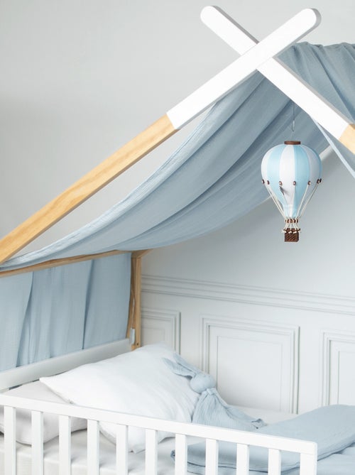 Sevira kids | ciel de lit cabane toile en gaze de coton jeanne 420 x 130 cm - Kiabi