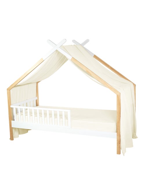 Sevira kids | ciel de lit cabane toile en gaze de coton jeanne 420 x 130 cm - Kiabi