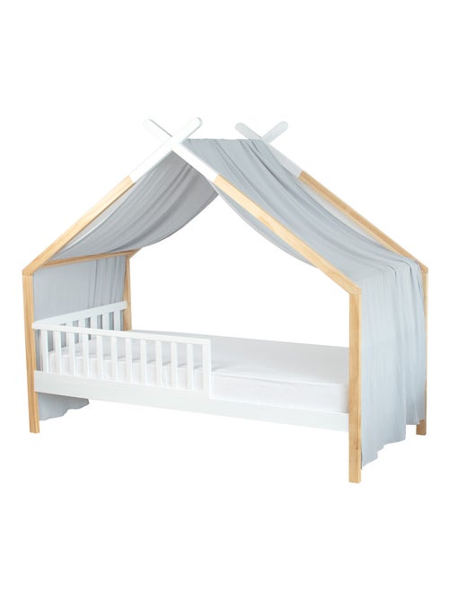 Sevira kids | ciel de lit cabane toile en gaze de coton jeanne 420 x 130 cm - Kiabi