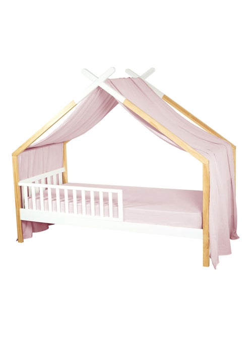 Sevira kids | ciel de lit cabane toile en gaze de coton jeanne 420 x 130 cm - Kiabi