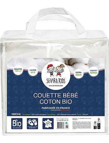 Sevira kids | couette bébé toute saison coton bio made in france