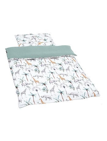 Sevira kids | couette et oreiller enfant - prêt à dormir safari