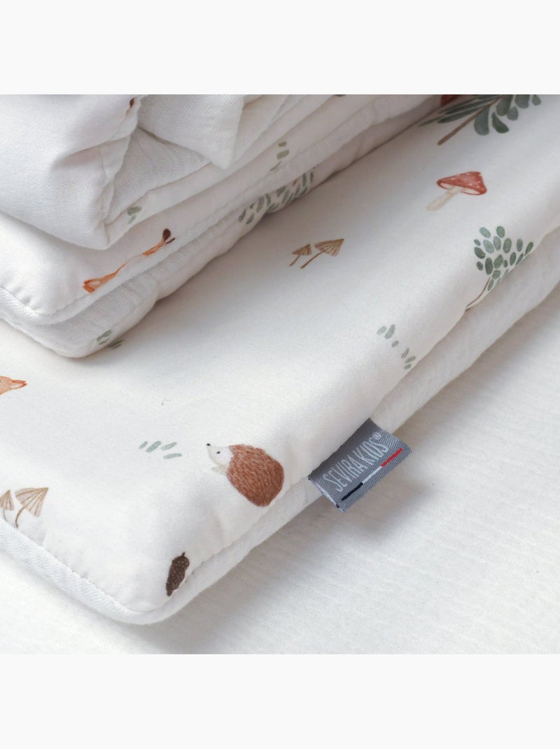 Sevira kids | couette et oreiller enfant prêt à dormir forest Ecru - Kiabi