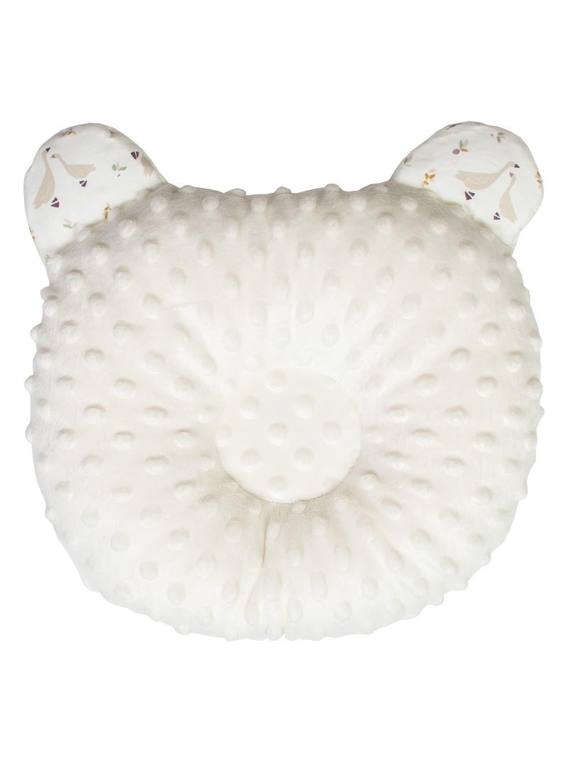 Sevira kids | coussin anti tête plate réversible en minky sidonia Ecru - Kiabi