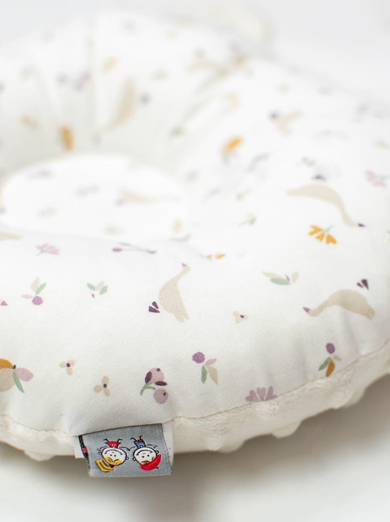 Sevira kids | coussin anti tête plate réversible en minky sidonia Ecru - Kiabi