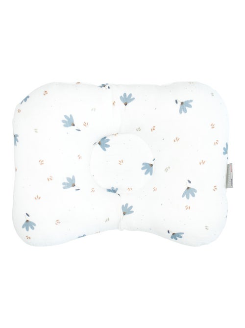 Sevira kids | coussin cale-tête ergonomique en gaze de coton bleuet - Kiabi Sevira kids | coussin cale-tête ergonomique en gaze de coton bleuet - Kiabi