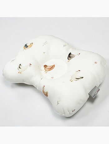 Sevira kids | coussin cale-tête ergonomique en satin de coton gallina